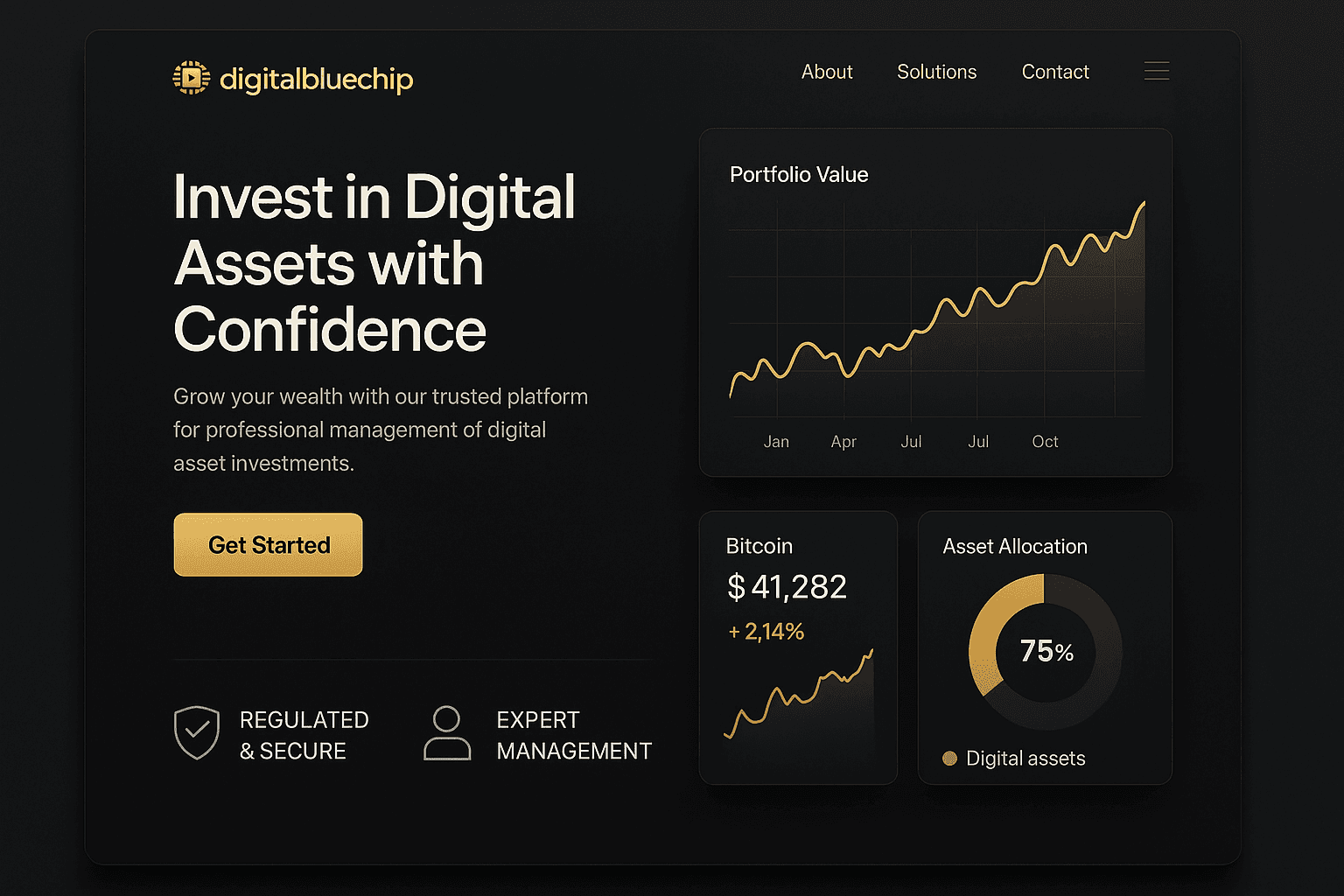 digitalbluechip.com website mockup